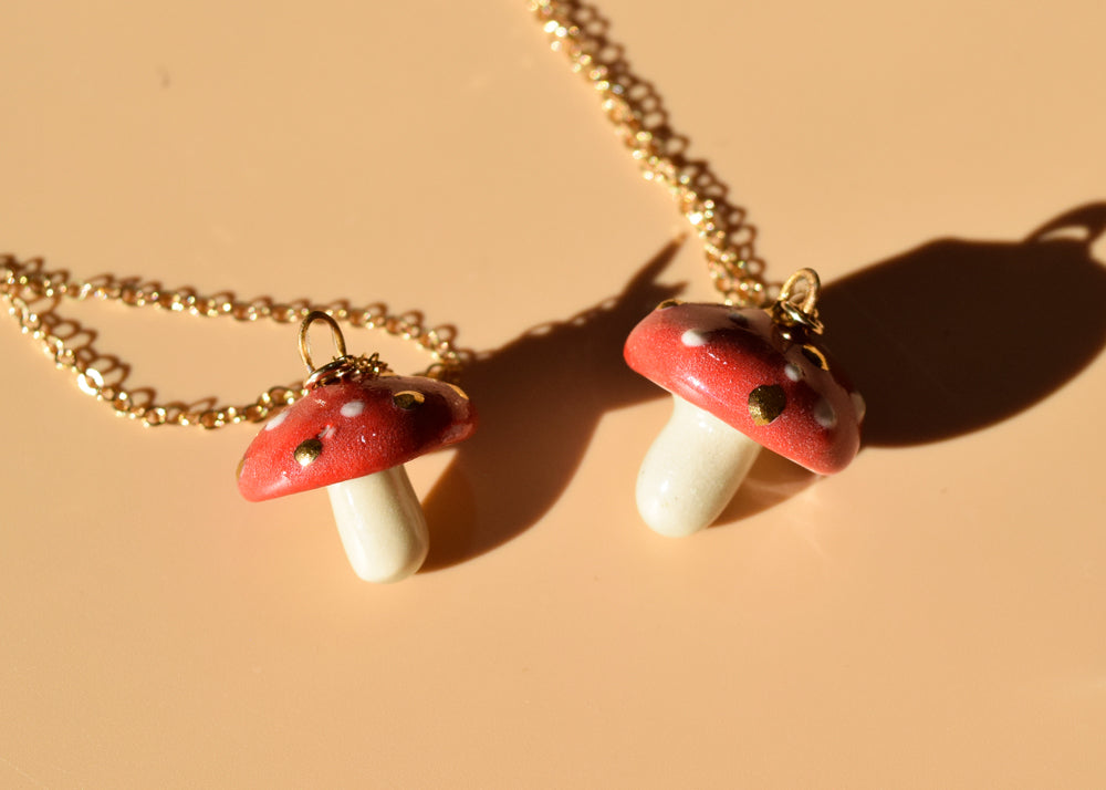 Mushroom Necklace